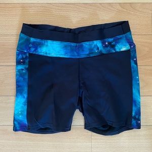 Blackmilk Blue Galaxy Workout Short